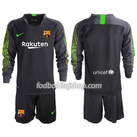 FC Barcelona Målmand Børn Udebane Fodboldsæt 2019-20 L/S (+ Korte bukser)